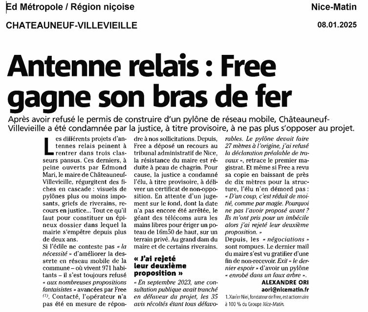 NICE_MATIN_DU_8_JANVIER_2025_ANTENNE_RELAIS_FREE_GAGNE_SON_BRAS_DE_FER.JPG